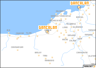 map of Dancalan