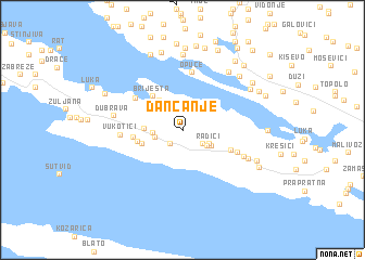 map of Dančanje