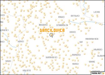 map of Dančilovica