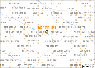 map of Dancourt