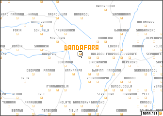 map of Dandafara