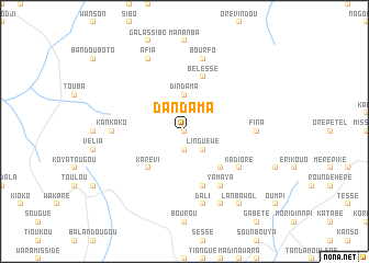 map of Dandama