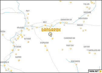 map of Dandārok