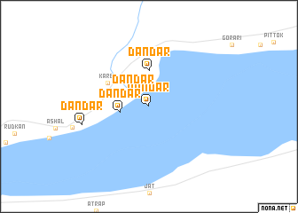 map of Dāndār