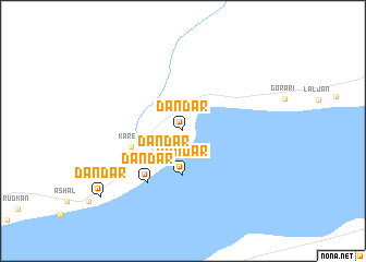map of Dāndār