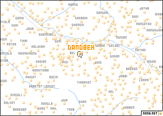 map of Dāndbeh