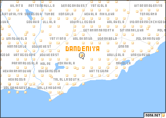 map of Dandeniya