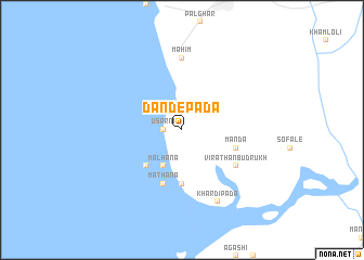 map of Dāndepāda