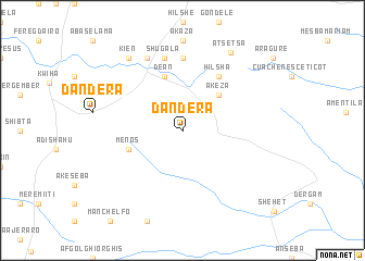 map of Dandera