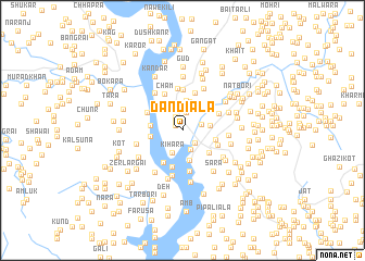 map of Dandiāla
