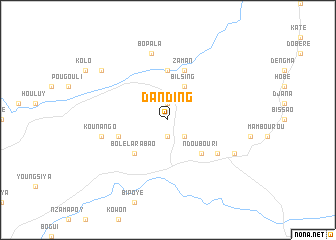 map of Danding