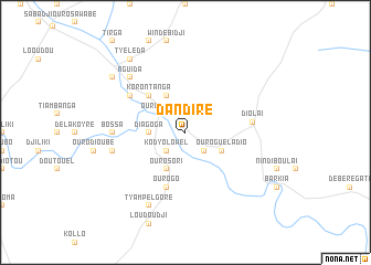 map of Dandiré