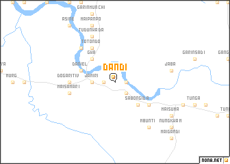 map of Dandi