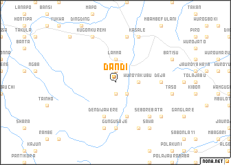 map of Dandi