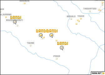 map of Dandi