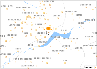 map of Dandi