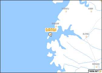 map of Dandi
