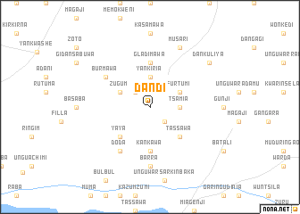 map of Dandi