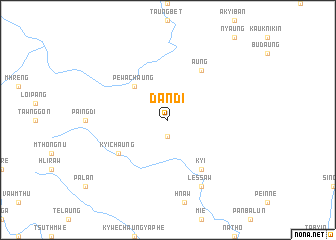 map of Dandi