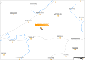 map of Dandong