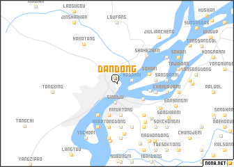 map of Dandong