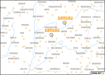 map of Dandou