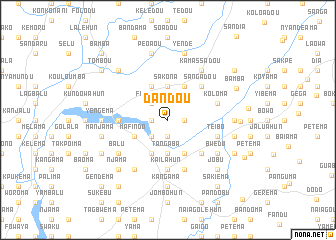 map of Dandou