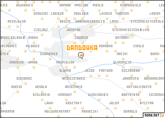 map of Dańdówka