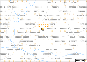 map of Dando