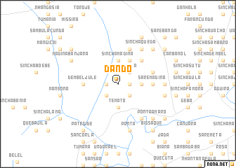 map of Dando