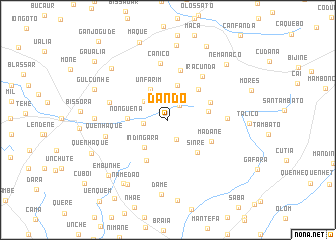 map of Dando