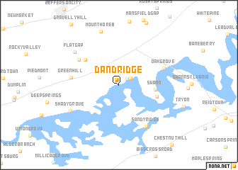 map of Dandridge