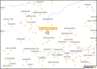 map of Dandūneh