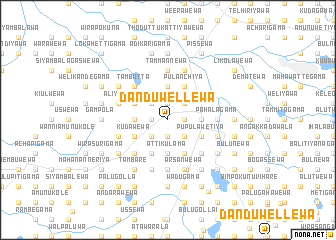 map of Danduwellewa