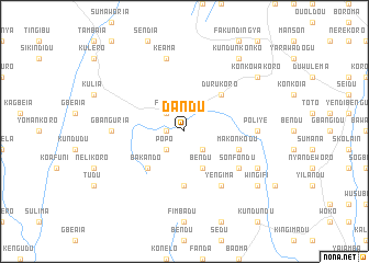 map of Dandu