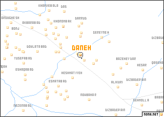 map of Dāneh