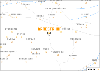map of Dānesfahān