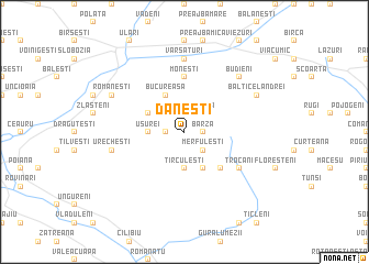 map of Dăneşti