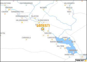 map of Dăneşti