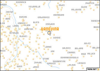 map of Danevina