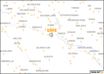 map of Dane