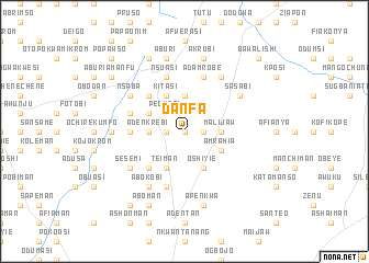 map of Danfa