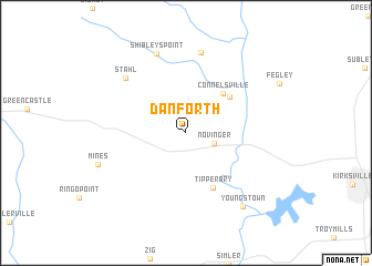 map of Danforth