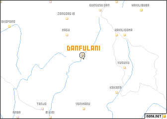 map of Dan Fulani