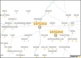 map of Dangadé