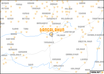 map of Dangalahun