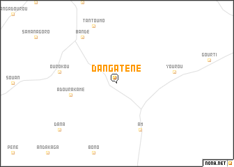map of Dangaténé