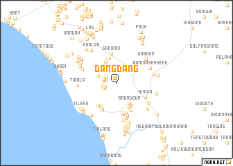 map of Dʼangdʼang