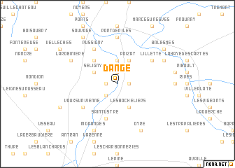 map of Dangé