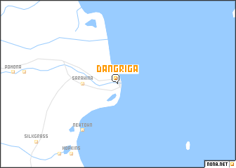 map of Dangriga